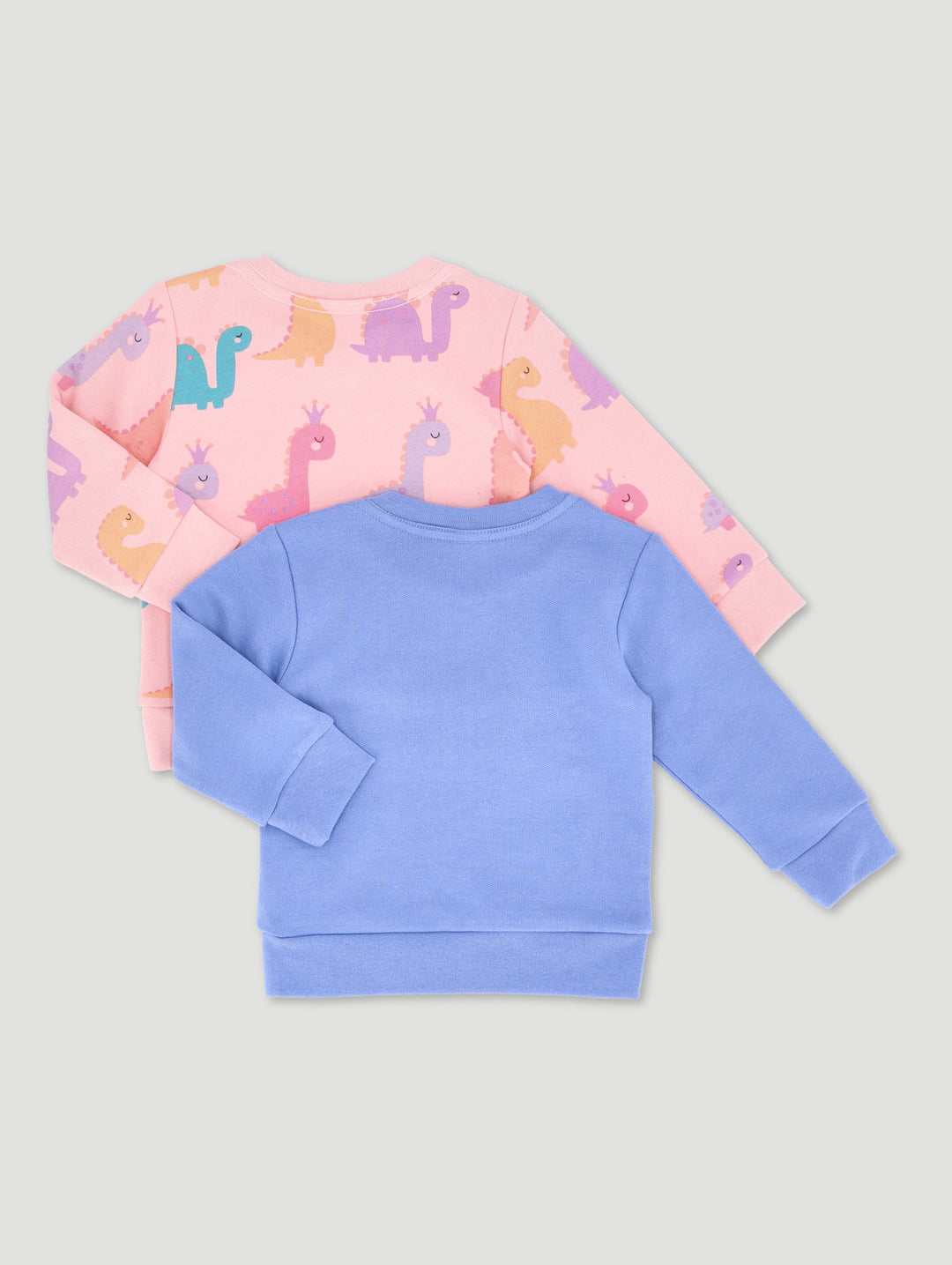 Baby Girls 2 Pack Dino Brushed Top