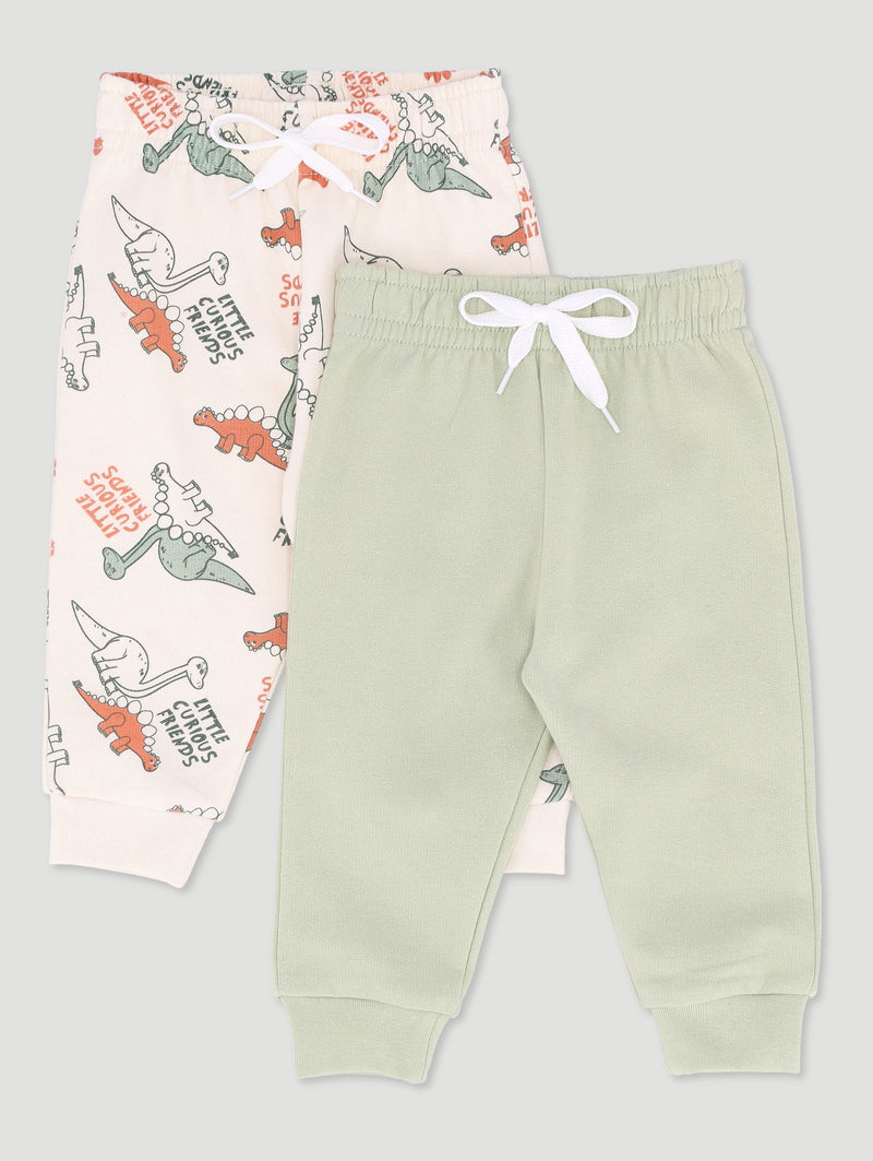 Baby Boys 2 Pack Dino Fleece Jogger