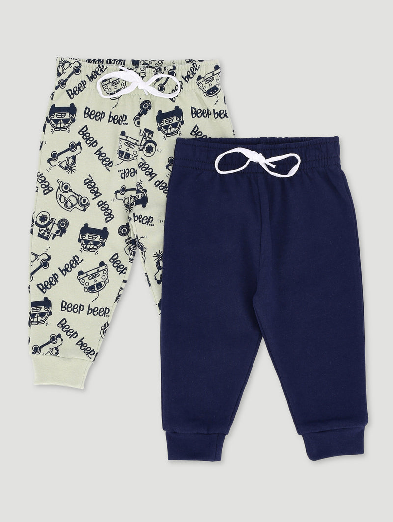 Baby Boys 2 Pack Cars Fleece Jogger