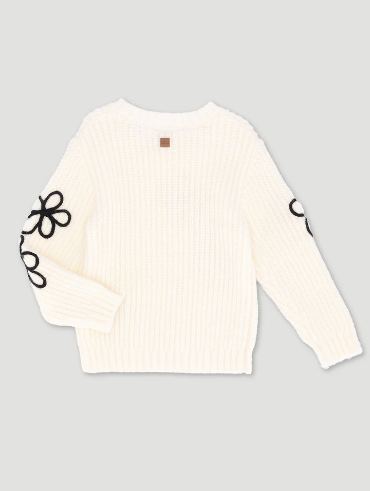 Keedo Girls Cornelli Flower Knitwear