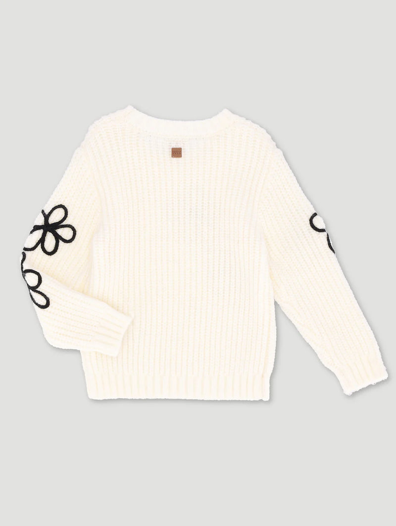 Keedo Girls Cornelli Flower Knitwear