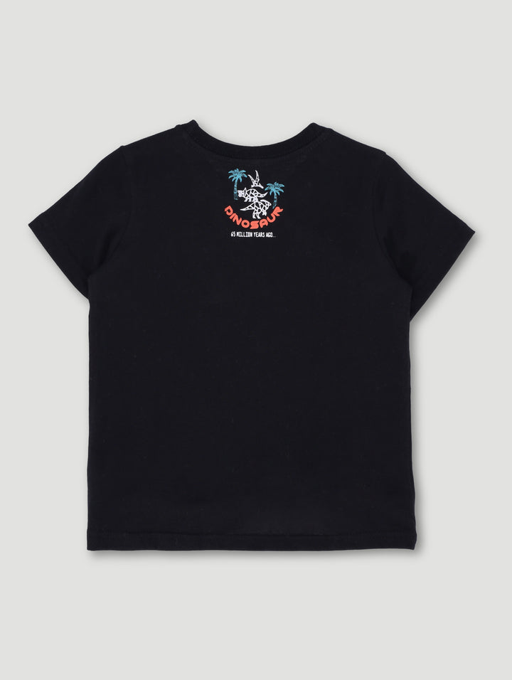 Pre-Boys Dino Tee - Black