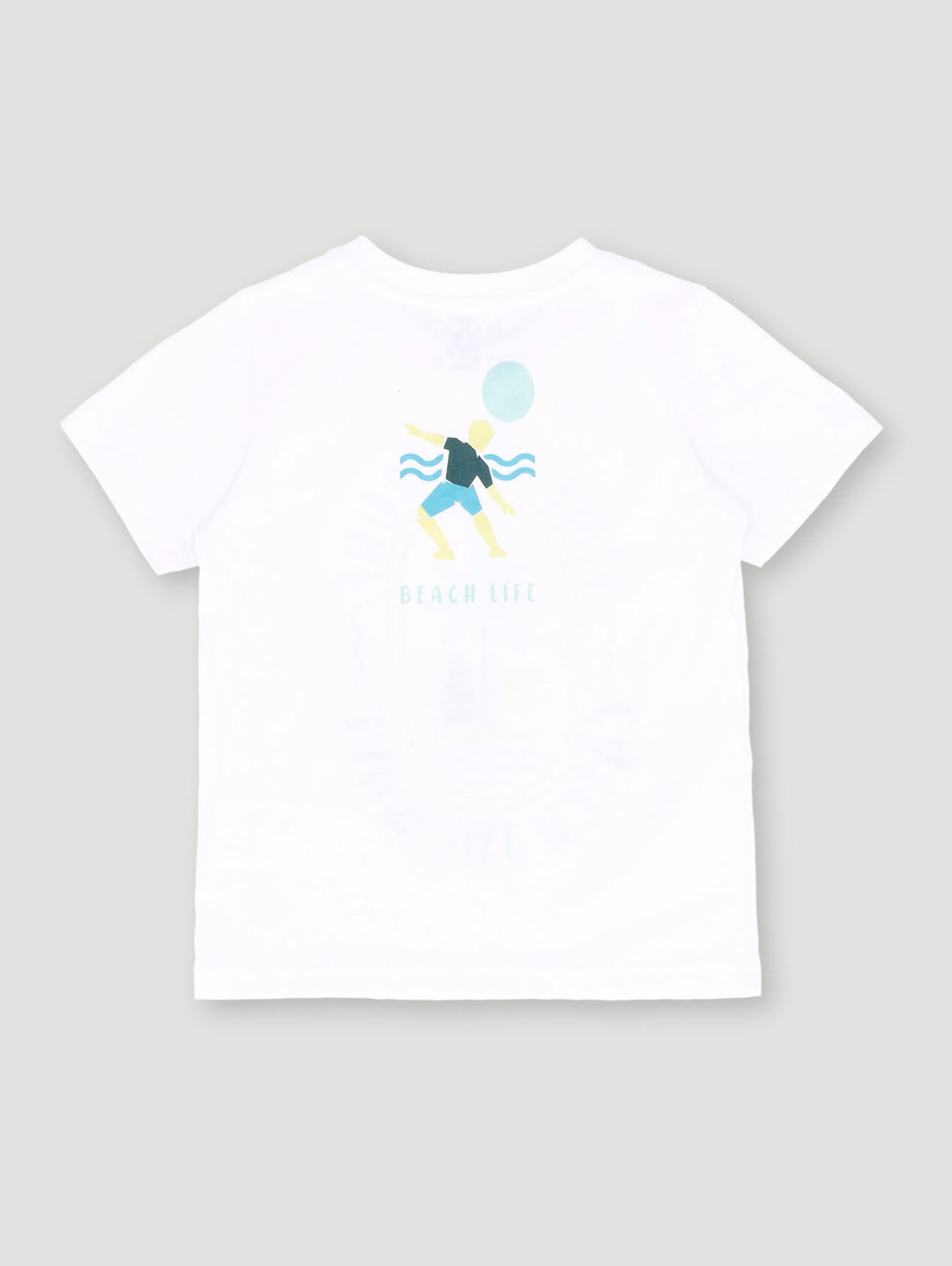 Pre-Boys Palm Tee - White