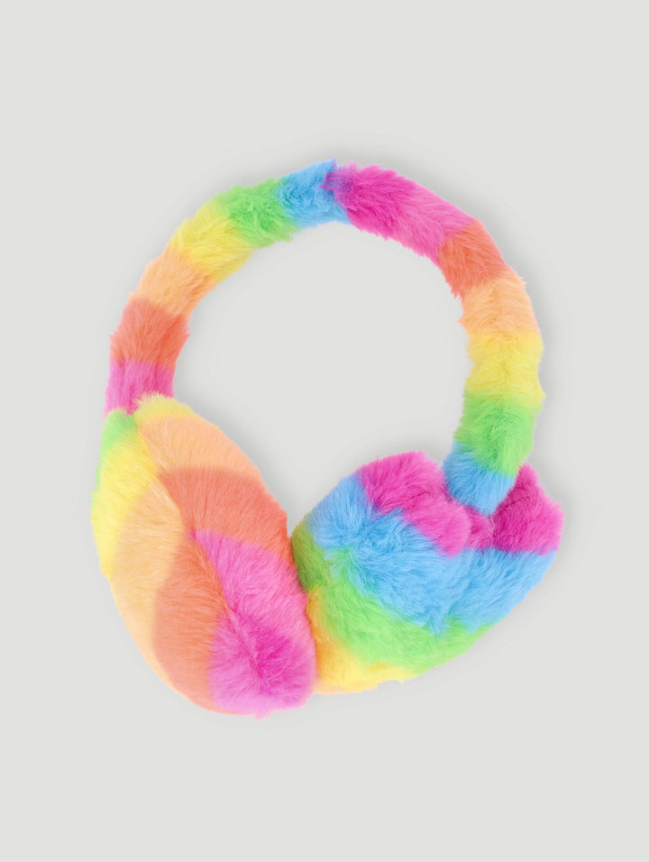 Pre-Girls Plush Multi Colour Earmuffs - Multi