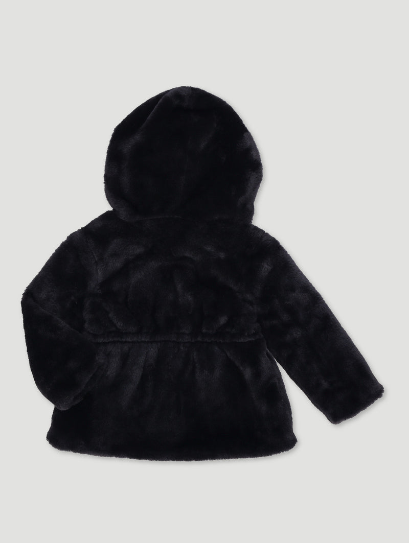 Baby Girls Zip Through Jacket - Black