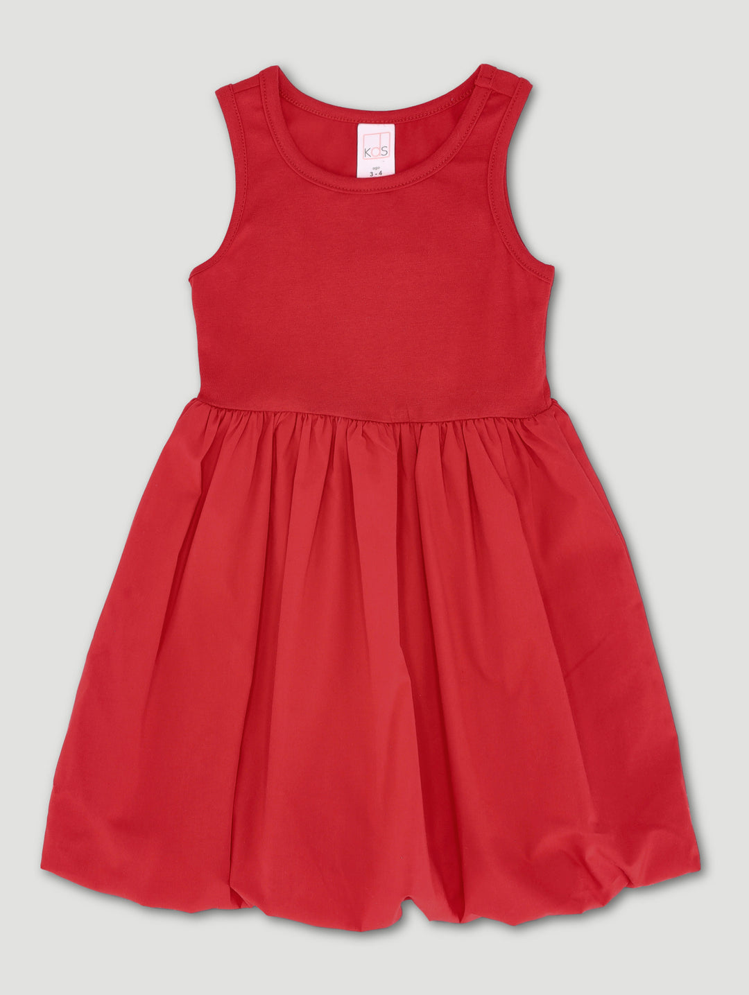 Pre-Girls Bubble Valentines Dress - Red