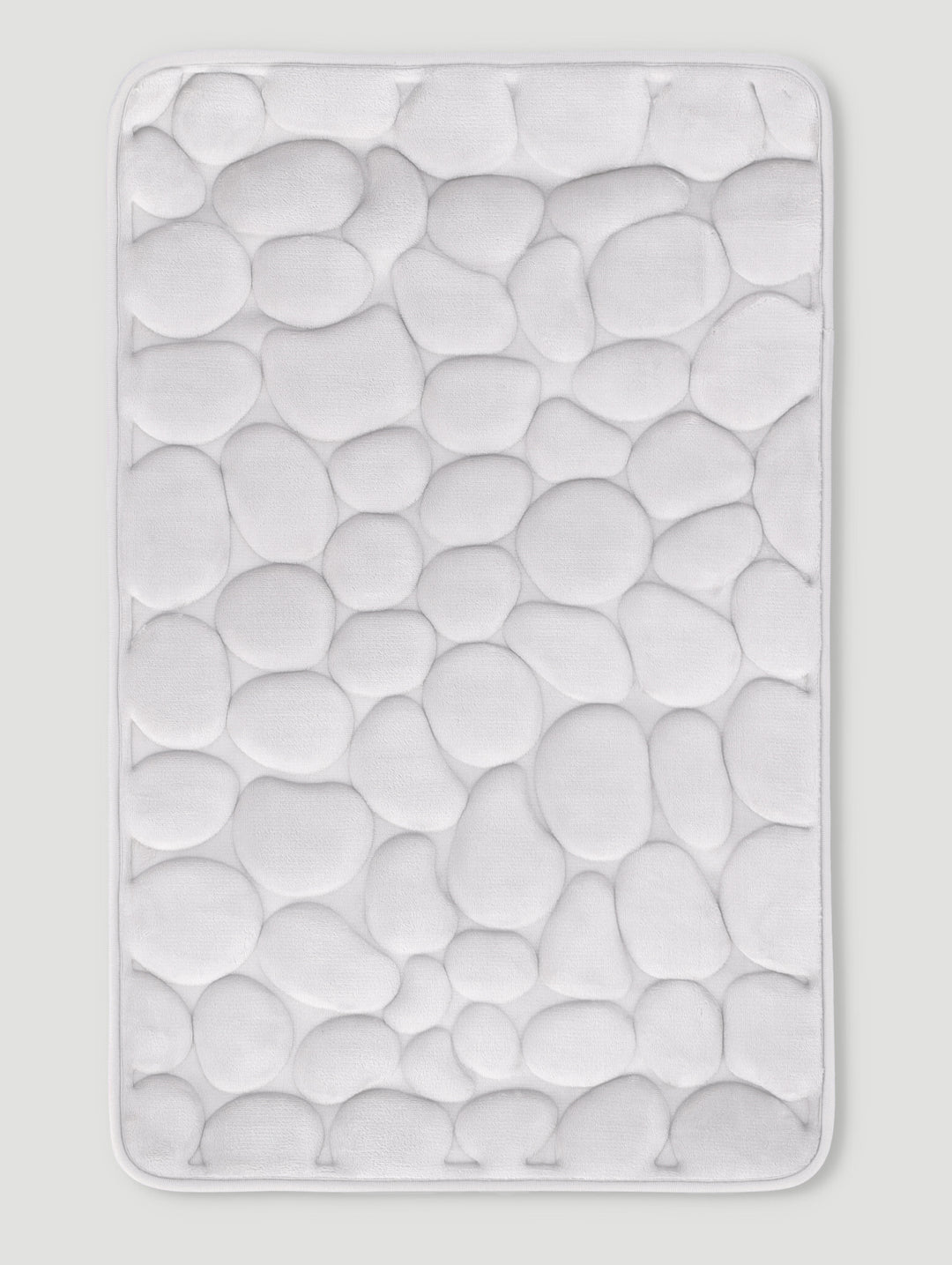 Pebble Memory Foam Bath Mat - Grey