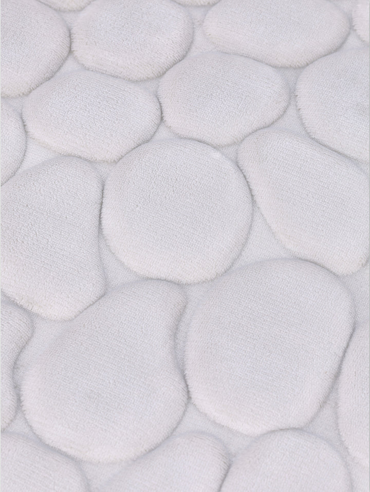 Pebble Memory Foam Bath Mat - Grey
