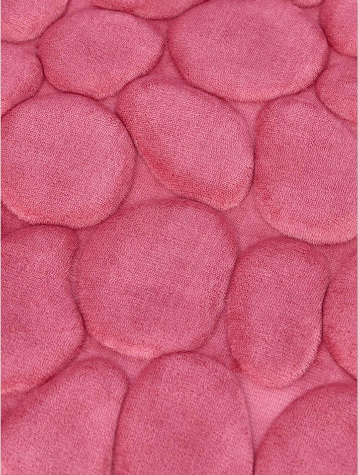Pebble Memory Foam Bath Mat - Rose