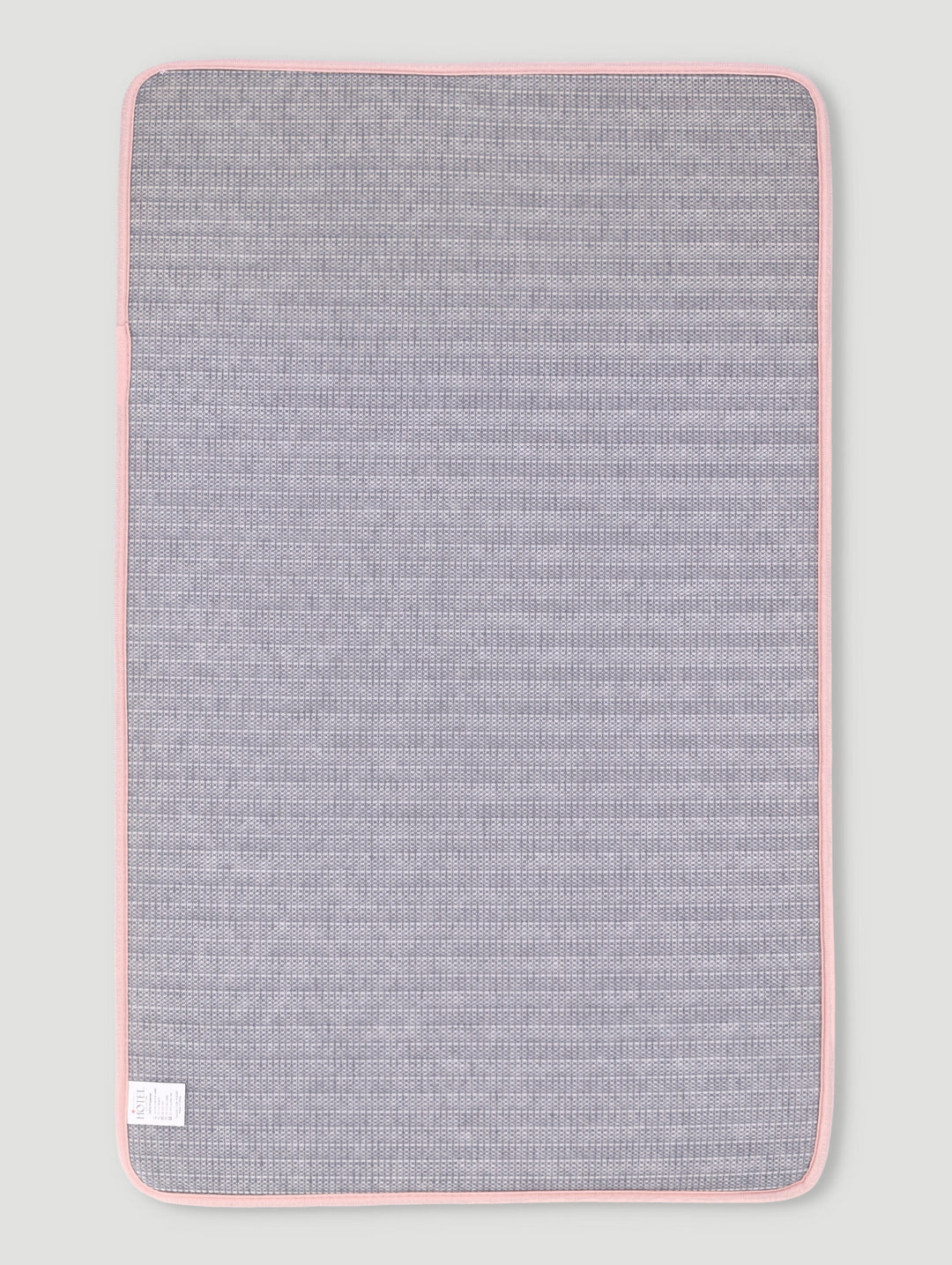 Rib Wave Textured Memory Foam Bath Mat - Blush
