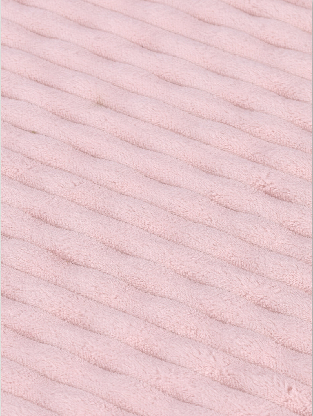 Rib Wave Textured Memory Foam Bath Mat - Blush