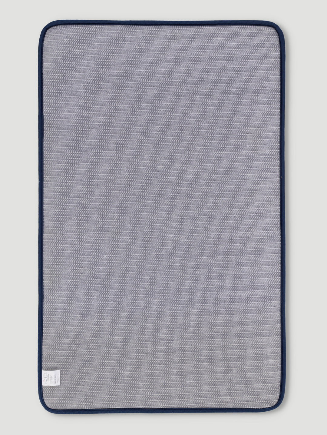 Rib Wave Textured Memory Foam Bath Mat - Navy