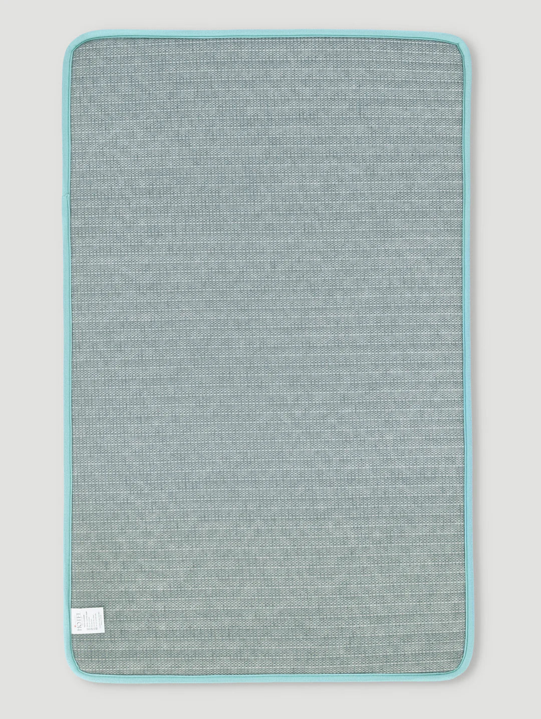 Rib Wave Textured Memory Foam Bath Mat - Sky Blue