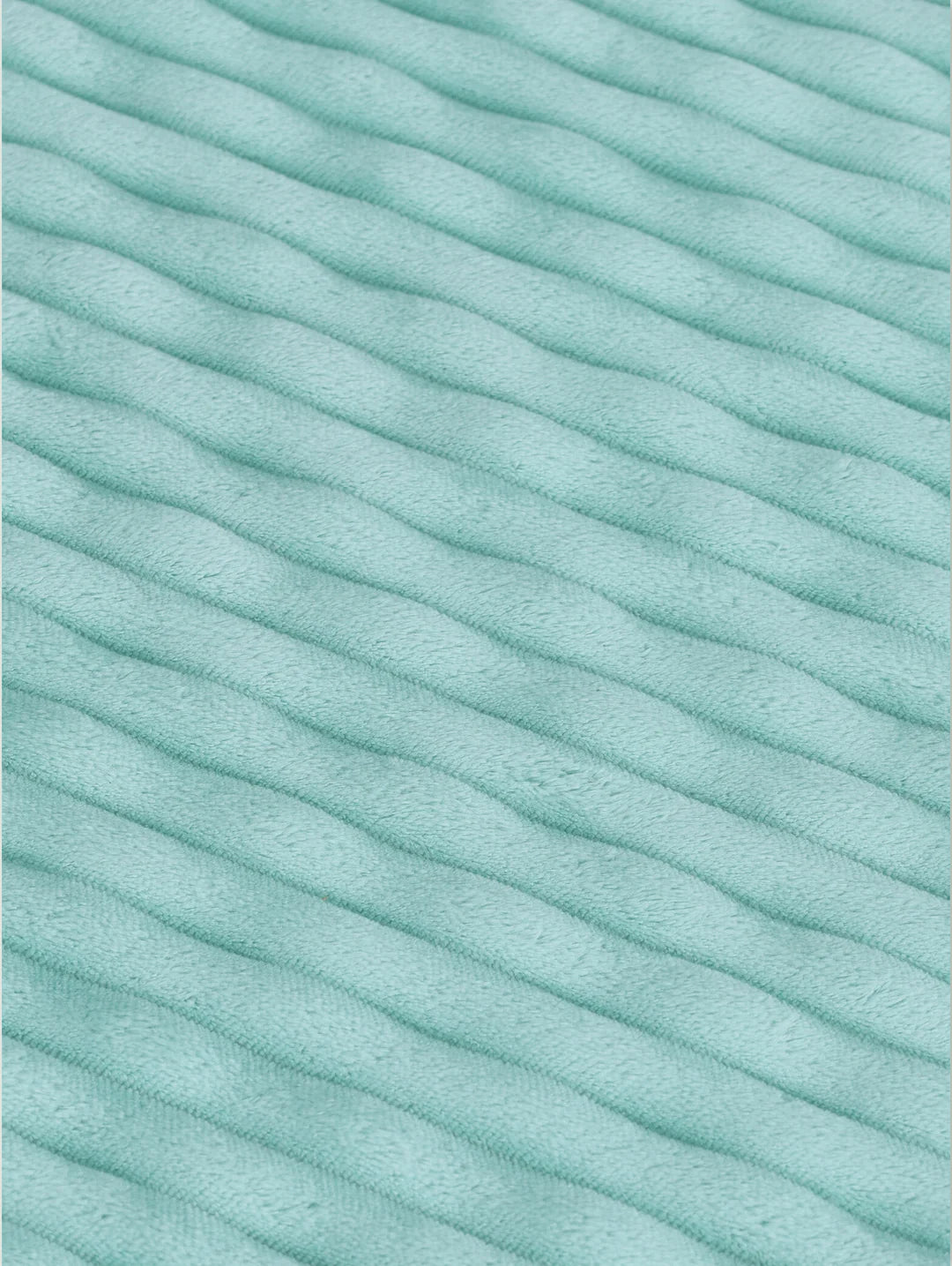Rib Wave Textured Memory Foam Bath Mat - Sky Blue