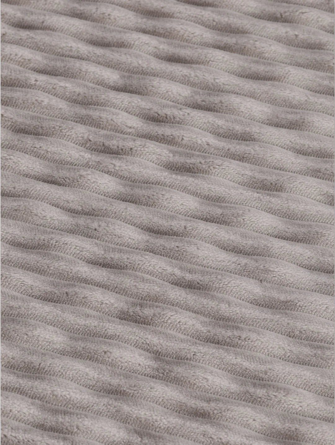 Rib Wave Textured Memory Foam Bath Mat - Taupe