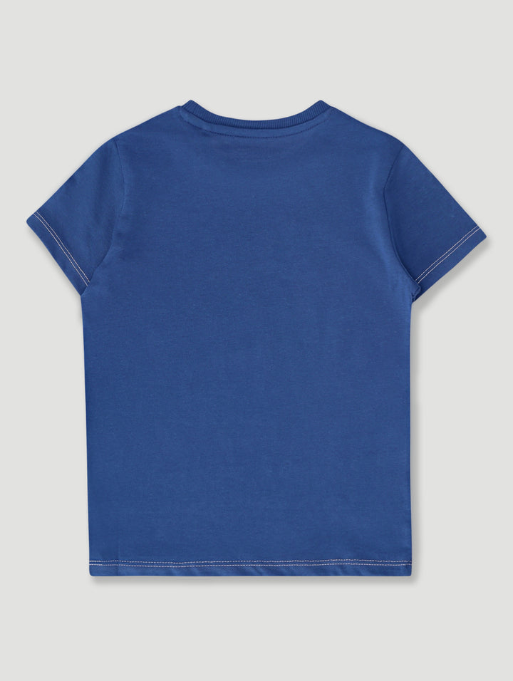 Pre-Boys Short Sleeve Logo Tee - Cobalt