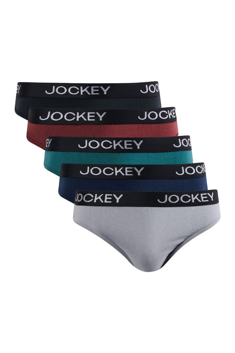 5 Pack Value Skant Briefs - Grey/Green/Red/Black/Multi