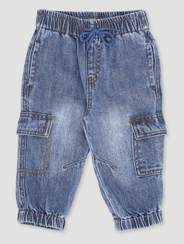 Baby Boys Fashion Pocket Denim - Denim