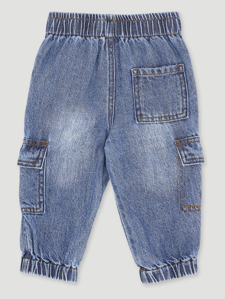 Baby Boys Fashion Pocket Denim - Denim