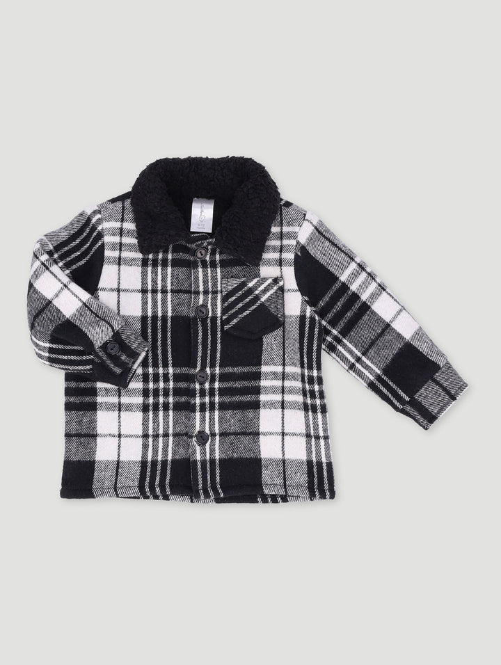 Baby Boys Shacket - Black