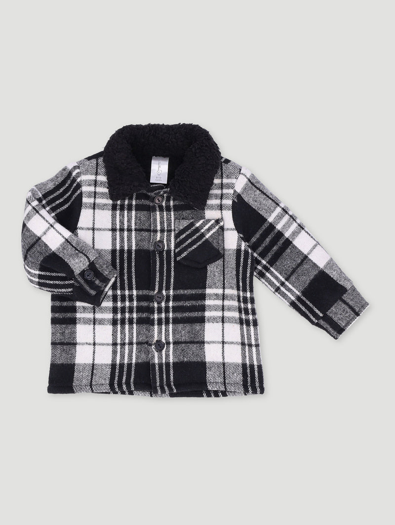 Baby Boys Shacket - Black