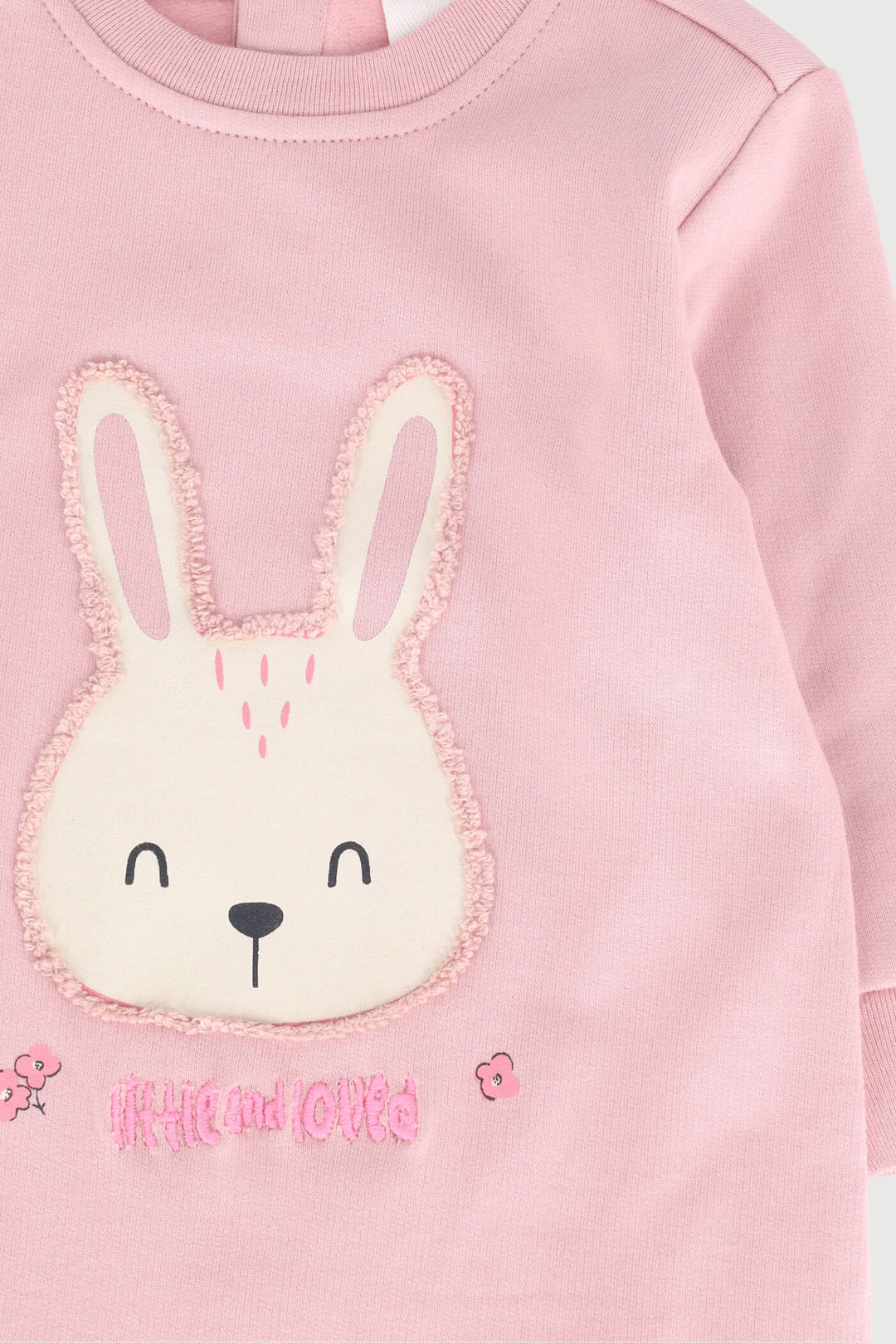 Keedo Baby Girls 3D Applique Print Zippy Grow - Pink
