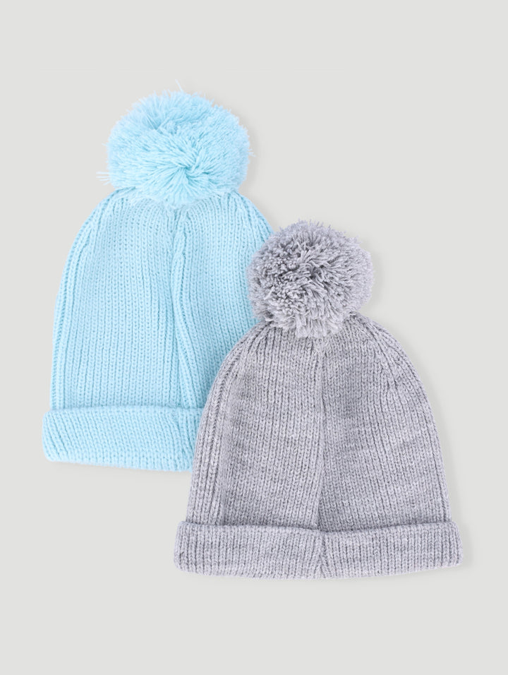 Baby Girls 2 Pack All Girls Have Superpowers Beanie