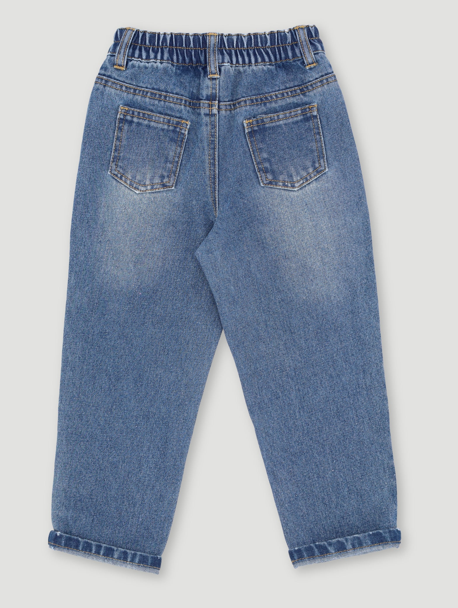 Pre-Girls Pre-Girls Graffiti Mom Jean - Mid Blue – Edgars