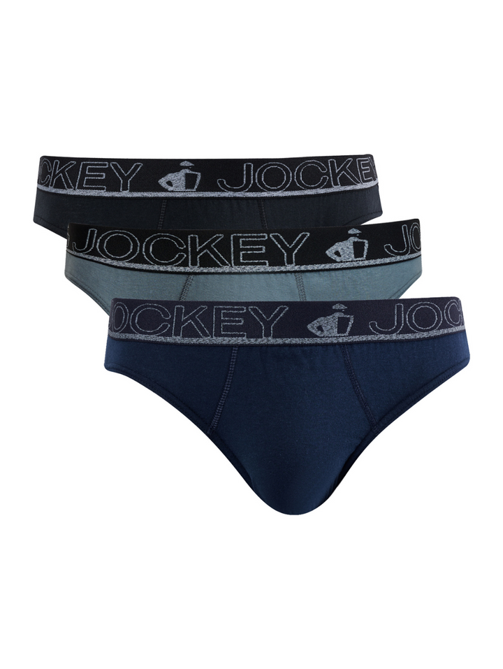 3 Pack Mini Briefs - Navy/Grey/Black