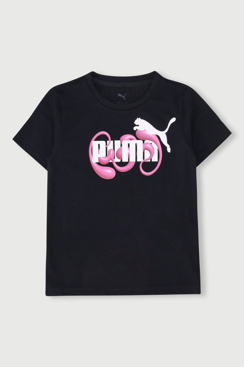 Pre-Girls Graphic No. 1 Logo Tee - Black