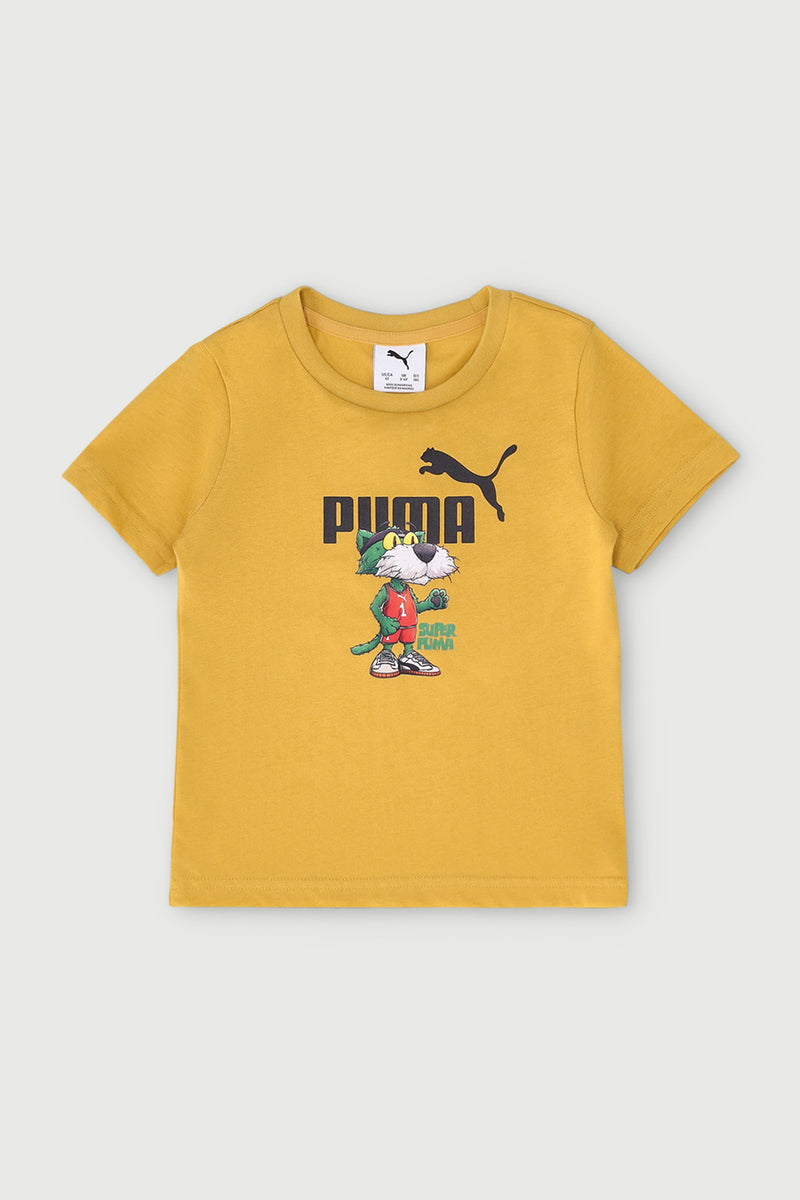 Pre-Boys Super Graphic Tee - Gold