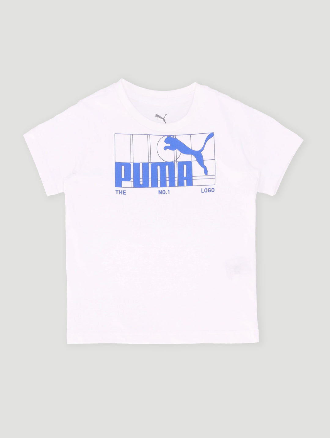Pre-Boys Graphic Tee - White/Colbalt