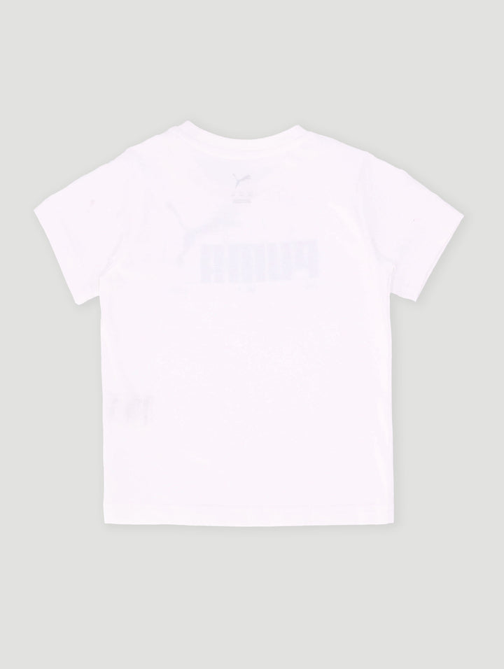 Pre-Boys Graphic Tee - White/Colbalt