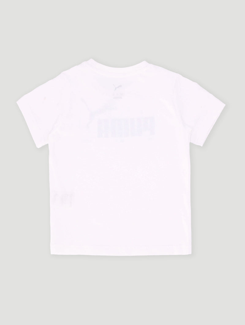 Pre-Boys Graphic Tee - White/Colbalt