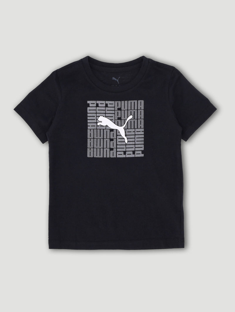 Pre-Boys Graphic Box Tee - Black
