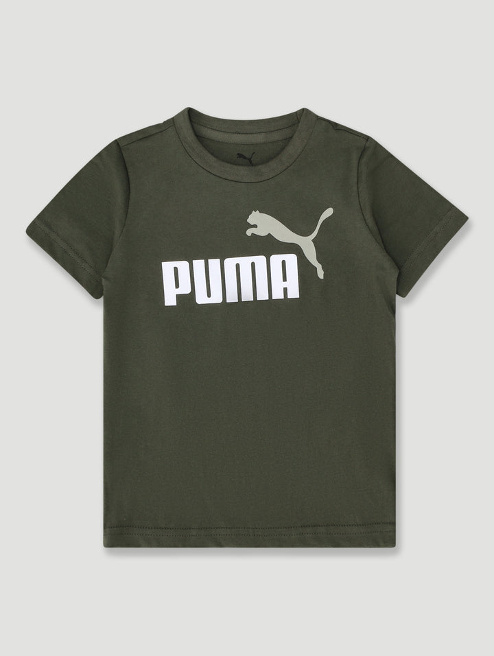 Pre-Boys Essential Logo Tee - Olive