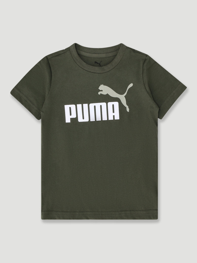 Pre-Boys Essential Logo Tee - Olive