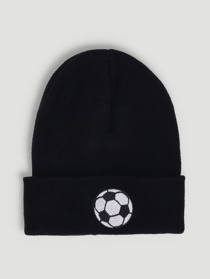 Pre-Boys Skull Beanie - Black