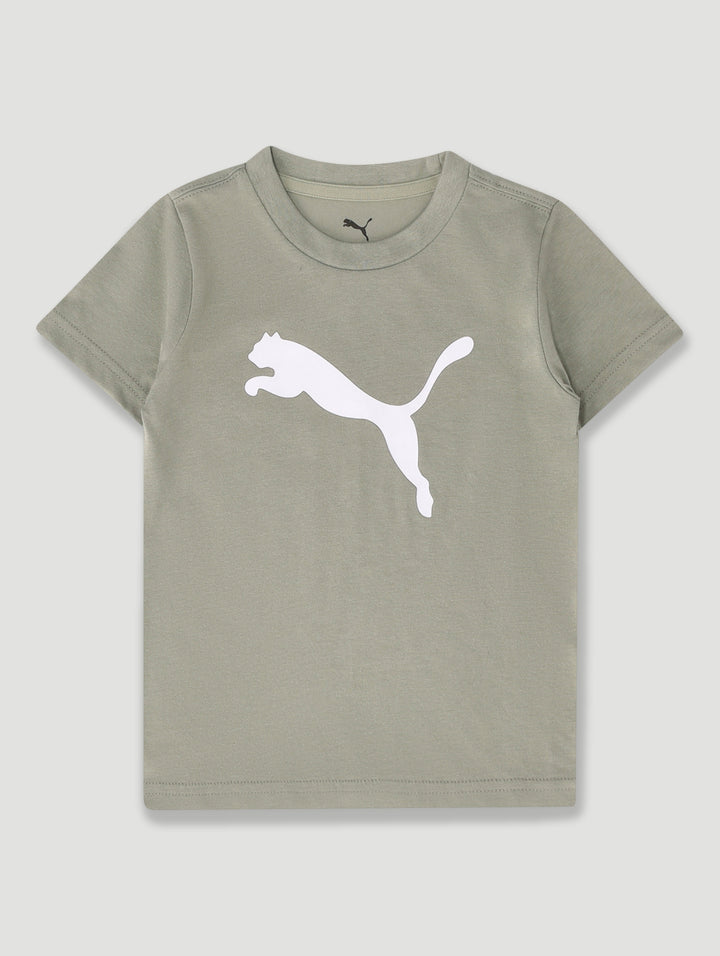 Pre-Boys Essential Cat Logo Tee - Light Green