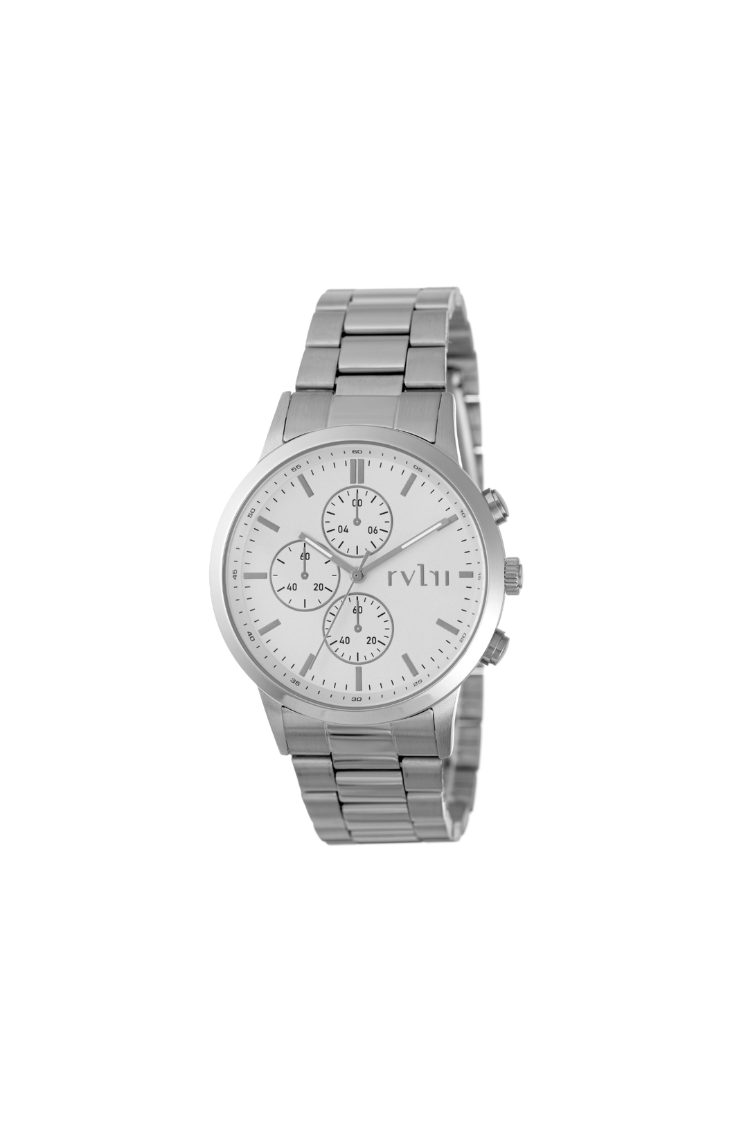 43mm Case Silver Metal Watch - Silver
