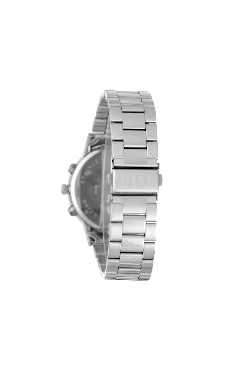 43mm Case Silver Metal Watch - Silver