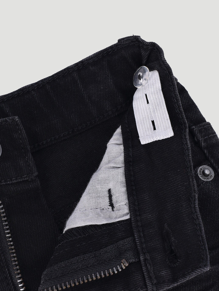 Pre- Boys Woven Badge Denim - Black