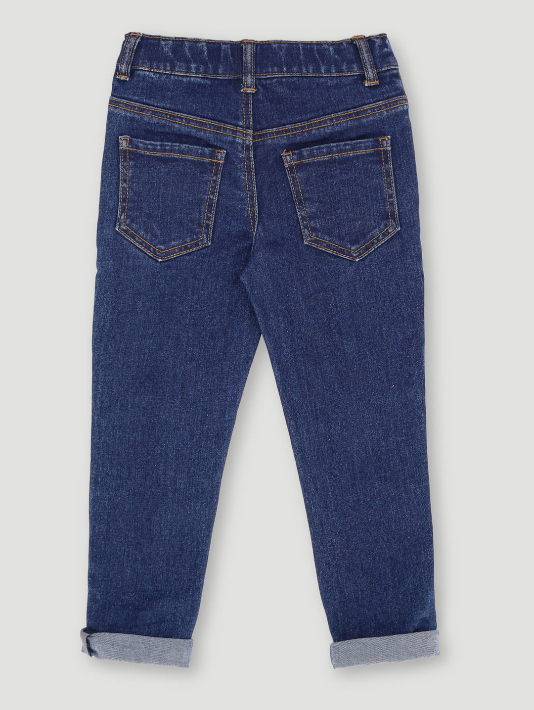 Pre-Boys Woven Badge Denim - Dark Blue