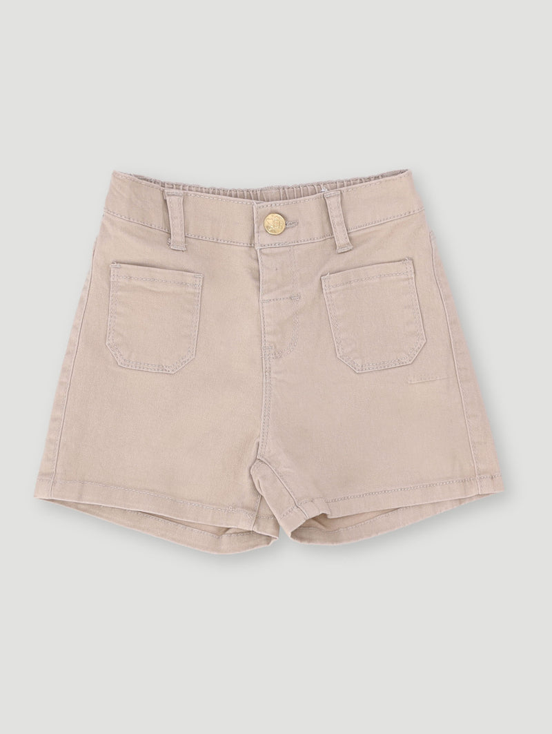 Pre-Girls Core Cheeky Short - Light Wash