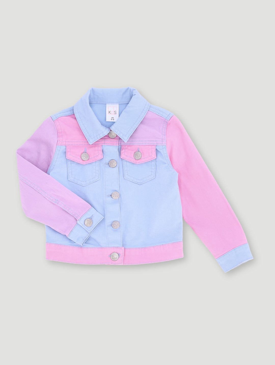 Pre-Girls Colourblock Denim Jacket