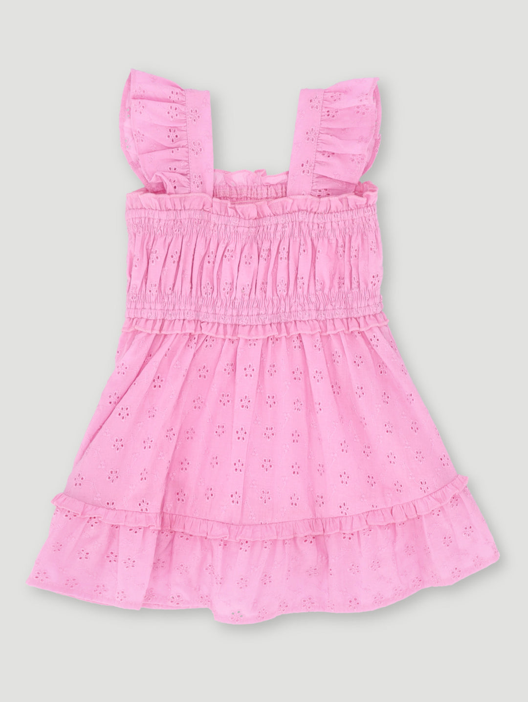 Baby Girls Anglaise Dress - Pink