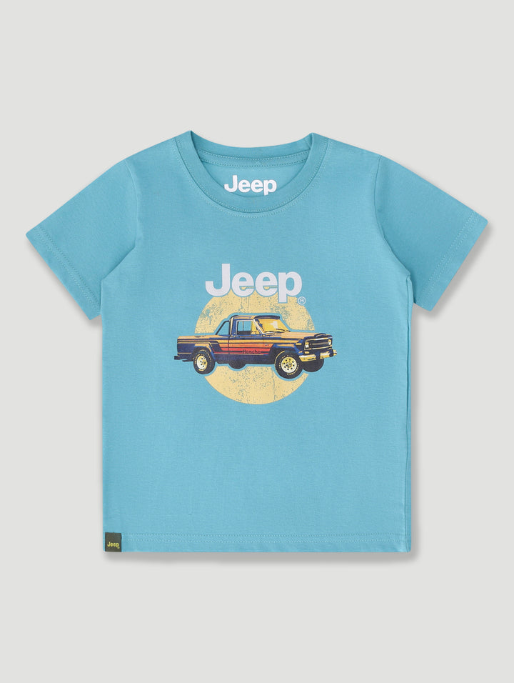 Pre-Boys Short Sleeve Car Tee - Blue