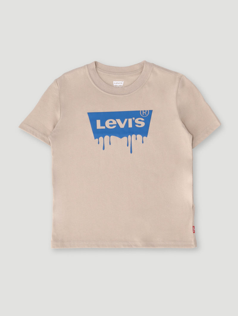 Pre-Boys Dripped Tee - Stone