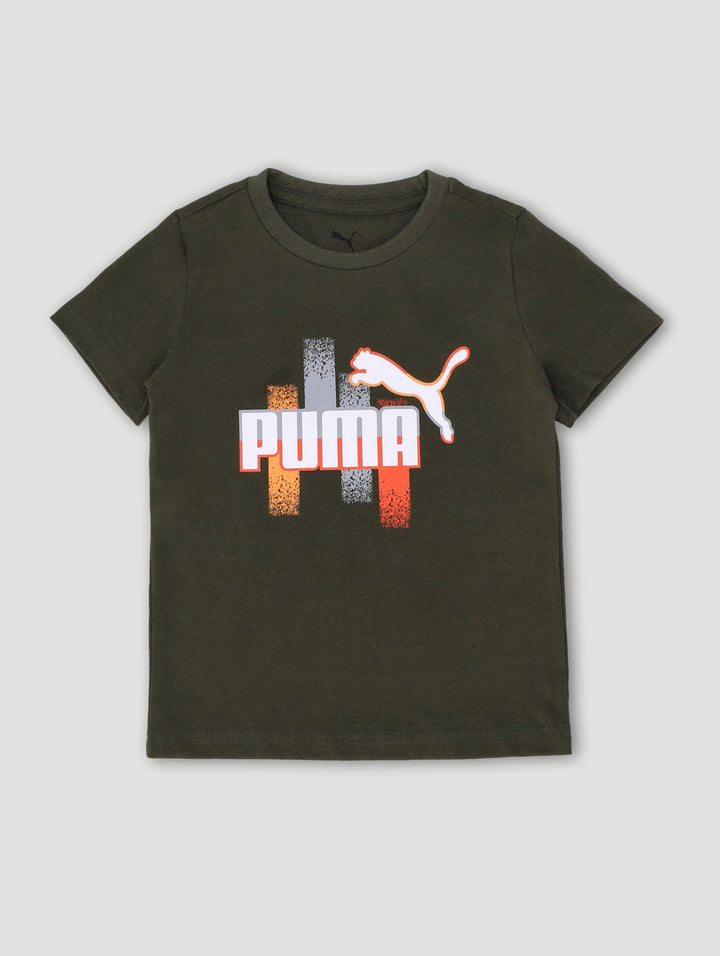 Pre-Boys Graphic Sports Tee - White