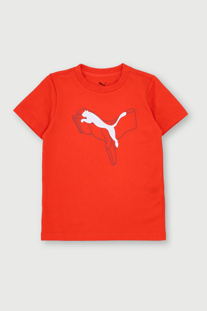 Pre-Boys Logo Lab Graphic Tee - Red